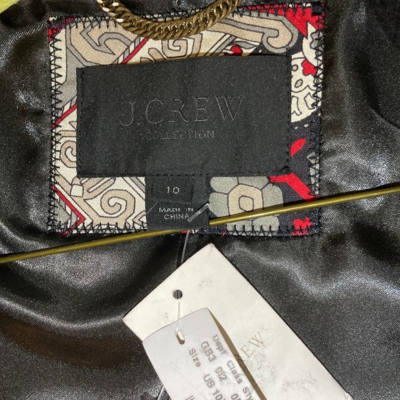 NWT NEVER WORN! Very rare J. Crew Collection Wool/Silk Tapestry Top Coat Size 10 - Picture 11 of 13